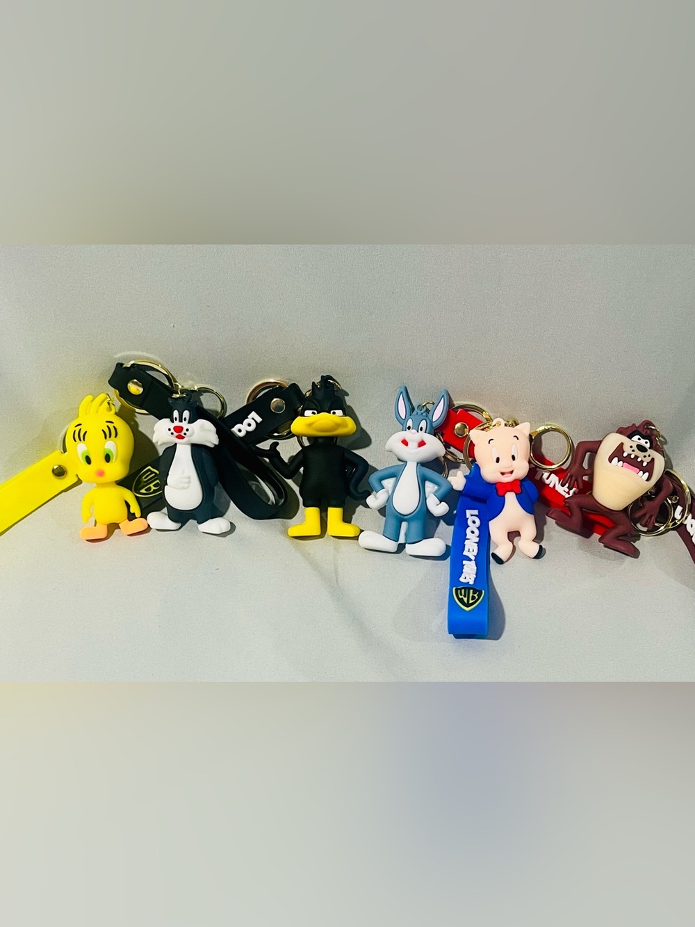 Looney Tunes Assorted Character Keychain Set - Multicolor 6 Pack